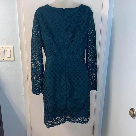 Cupcakes & Cashmere Spence Dress-Forrest Green Size 8 - Picture 4 of 11